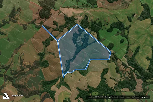 Imagem de satélite de Fazenda Bela Vista (Matr. 1.475) - Parte 1 em Muitos Capões - RS