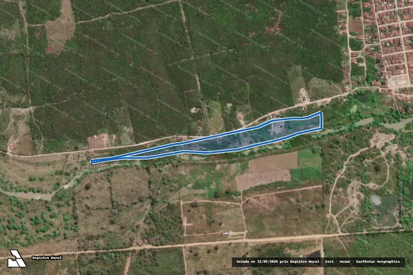 Imagem de satélite de POÇO DO ROBERTO - AREA 2 em Tacaimbó - PE