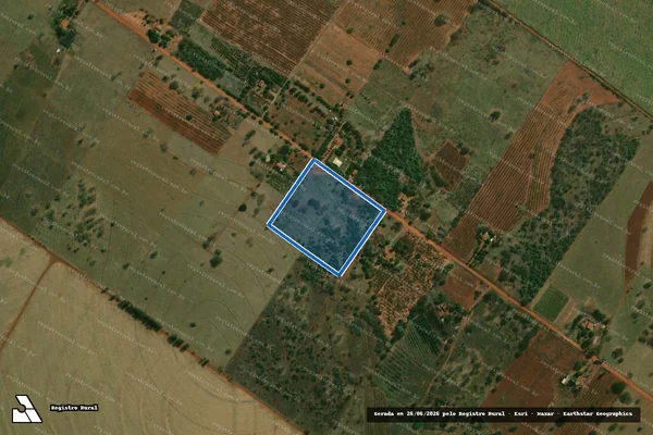 Imagem de satélite de Projeto de Assentamento Santo Antônio - Lote Área Comum - Lote Área Comum em Paulicéia - SP