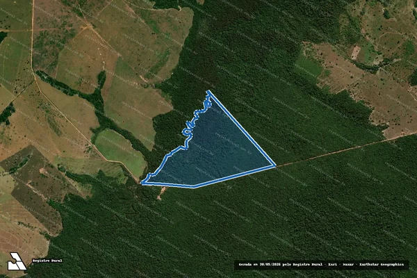 Imagem de satélite de FAZENDA ARAPUTANGA -Mt. 1778 - GLEBA B - Parte 1 em Nova Marilândia - MT