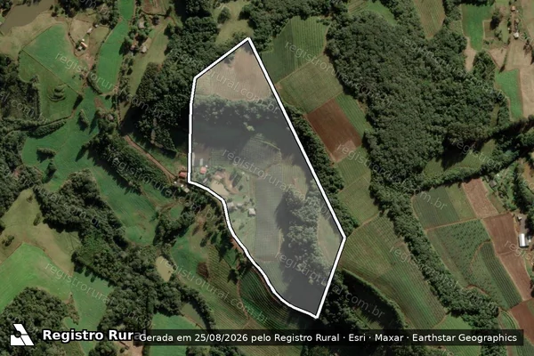Imagem de satélite de SITIO ARROIO DA BARRA em Fraiburgo - SC