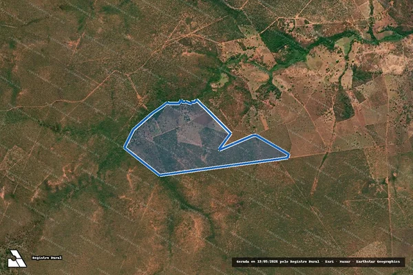 Imagem de satélite de FAZENDA CABECEIRA DOS POÇÕES - Parte 1 em Montalvânia - MG