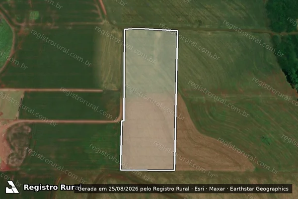 Imagem de satélite de Lote Rural N°. 40-C, do Bairro Progresso ? 2ª Parte, Gleba Rio Verde-2 - Parcela 1 em Jesuítas - PR