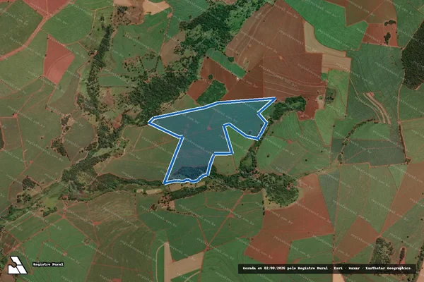 Imagem de satélite de Fazenda Floresta - Parcela 1 em Ituverava - SP