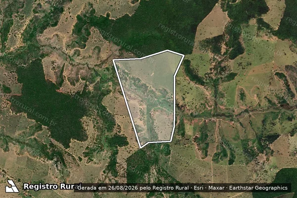 Imagem de satélite de Fazenda dos Caldeirões  - Fazenda dos Caldeirões em Carlos Chagas - MG