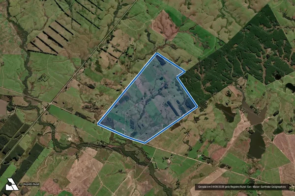 Imagem de satélite de Fazenda ARAPAN em Pedro Osório - RS