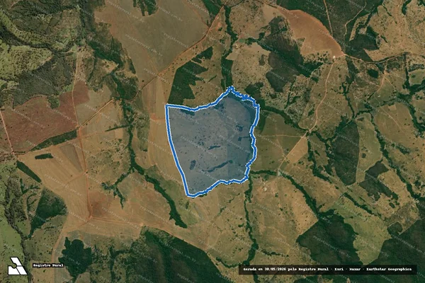 Imagem de satélite de FAZENDAS ROSAS em Anhanguera - GO