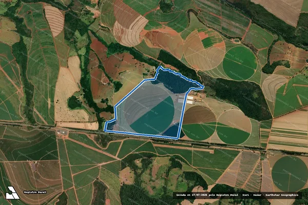 Imagem de satélite de FAZENDA SANTA RITA I - 1 em Perdizes - MG
