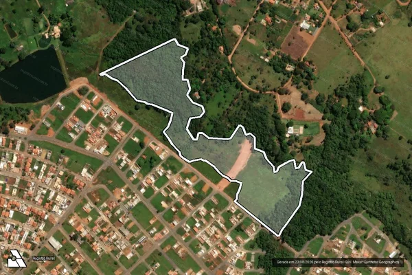 Imagem de satélite de FAZENDA GRIMPAS - Gleba 01 remanescente - Gleba 02 em Hidrolândia - GO