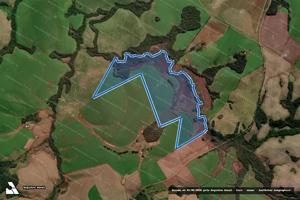 Imagem de satélite de Granja Passo do Assis Ltda - Única em Coxilha - RS