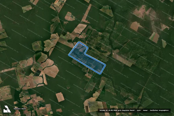 Imagem de satélite de Fazenda Redenção em Marcelândia - MT