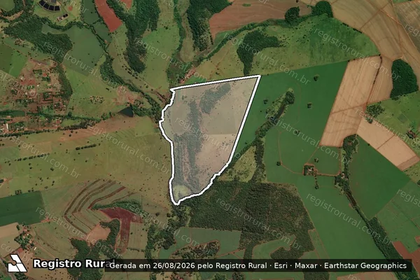 Imagem de satélite de FAZENDA SANTA MARINA - Única em Uberaba - MG