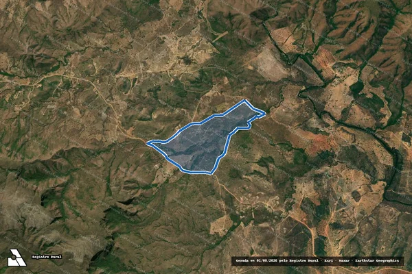 Imagem de satélite de FAZENDA TABOQUINHA DEN. VÁRZEA DO PROVISÓRIO E FAZENDA SÃO LOURENÇO DEN. PARIDA - GLEBA Nº 02 em Alto Paraíso de Goiás - GO