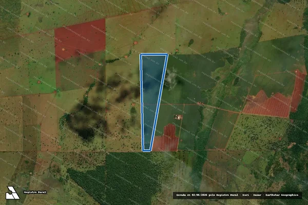 Imagem de satélite de Fazenda São Sebastião A - Parcela 1 em Guia Lopes da Laguna - MS