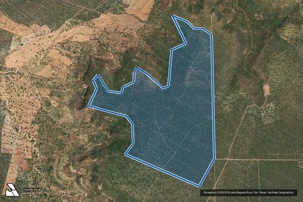Imagem de satélite de FAZENDA NOVO OLHO D AGUA - Parcela 1 em Tucano - BA