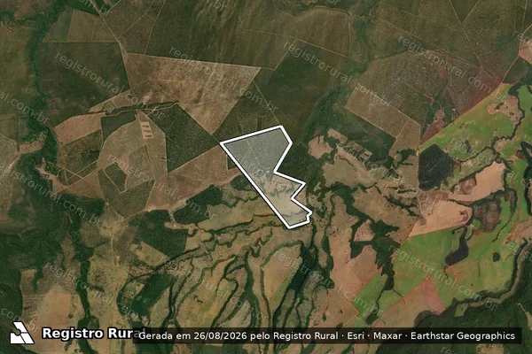 Imagem de satélite de Fazenda Primavera II - Fazenda Primavera II em Chapada dos Guimarães - MT