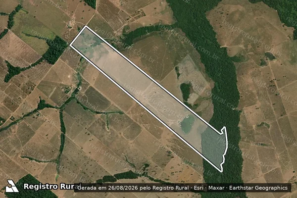 Imagem de satélite de Fazenda São Paulo VI - Lote: AF 7/19-2 A em Alta Floresta - MT