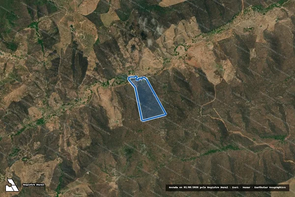 Imagem de satélite de Lote 24 - Projeto de Assentamento Vargem Formosa - Parte 1 em Chapada do Norte - MG