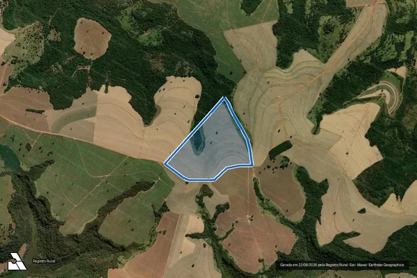 Imagem de satélite de Fazenda São lazaro - Parte 2 em Prata - MG