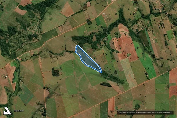Imagem de satélite de Sítio São Matheus - Única em Anhumas - SP