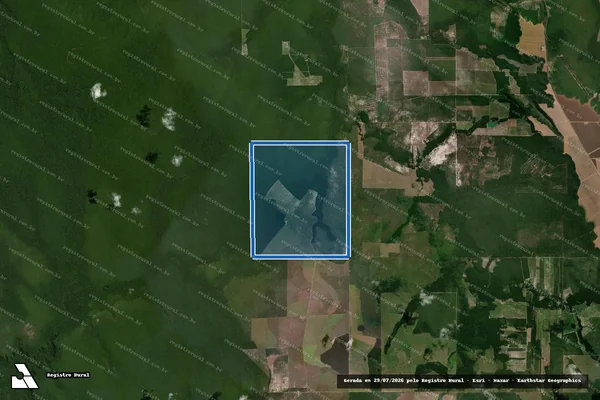 Imagem de satélite de Lote 41-Remanescente, Linha 125, Setor 12, Gleba Corumbiara em Vilhena - RO