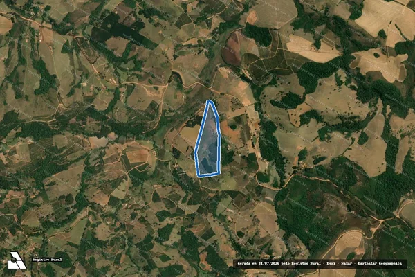 Imagem de satélite de SÍTIO SÃO JOÃO - Esp?lio de Alcidino Teixeira em Campestre - MG