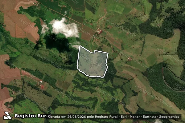 Imagem de satélite de LOTE N. 110-A GLEBA N. 02 COLONIA RIO DA PAZ - Matrícula 29.646 em Cascavel - PR