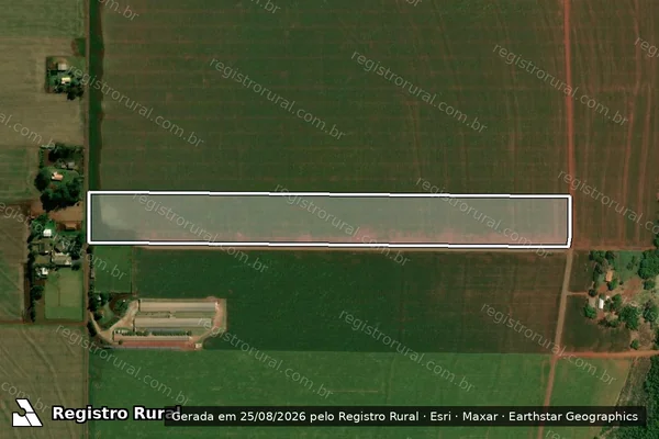 Imagem de satélite de Lote Rural n° 20, da gleba n° 14, do Imovel Rio Azul/Piqueroby - Lote Rural n° 20, da gleba n° 14, do Imovel Rio Azul/Piqueroby ? parte 1 em Palotina - PR