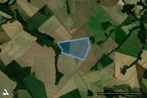 Imagem de satélite de Lote Rural n.º 03-A-4, da Gleba n.º 06 ? Colônia ?A? Cascavel - Lote Rural n.º 03-A-5, da Gleba n.º 06 ? Colônia ?A? Cascavel em Corbélia - PR