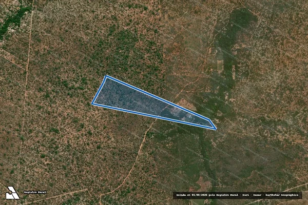 Imagem de satélite de LOTE 317-G/2 GL. BOA ESPERANÇA/ITAPARICA - CHÁC. DEUS PROVERÁ - LOTE 317-G/2 em Babaçulândia - TO