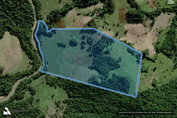 Imagem de satélite de Granja da Garça - SDE em Camaquã - RS