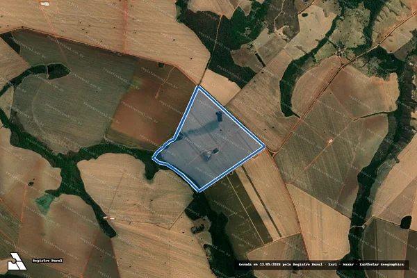Imagem de satélite de Fazenda Santo Antônio da Boa Vista ou Limoeiro da Samambaia - Parcela 1 em Guarda-Mor - MG
