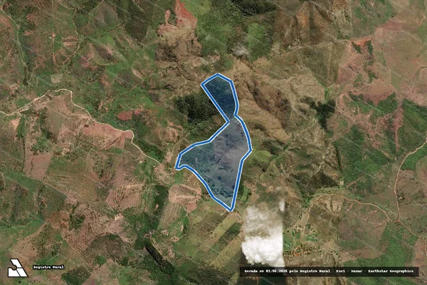 Imagem de satélite de FAZENDA INGA - GLEBA 01 em São Geraldo do Baixio - MG