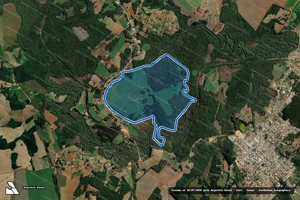 Imagem de satélite de Fazenda Avencal - Fazenda Avencal em Ipiranga - PR