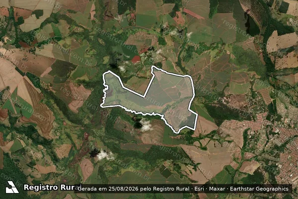 Imagem de satélite de FAZENDA JEQUITIBA em Santa Rita do Passa Quatro - SP