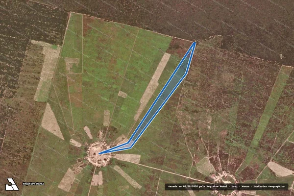 Imagem de satélite de FAZENDA VALE DO GURGUÉIA/CAJUNORTE -  Célula A ? Lote 24 em Canto do Buriti - PI