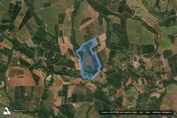 Imagem de satélite de Macaúba - Parcela 1 em São José da Barra - MG