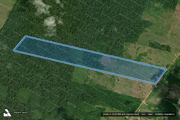 Imagem de satélite de SITIO SÃO RAFAEL - LOTE: 66  - 66 em Caroebe - RR