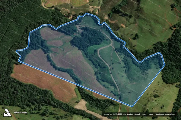Imagem de satélite de Sitio Sao Miguel - Parte 1 em Reserva - PR