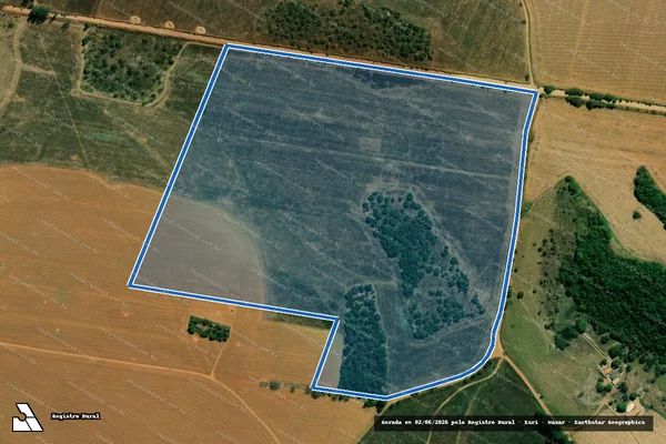 Imagem de satélite de FAZENDA BRAVINHOS, lugar PONDE FUNDA - Parte 1 em Carmo do Paranaíba - MG