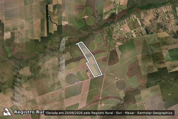 Imagem de satélite de Fazenda Sossego e Outras - 44.606 em Luís Eduardo Magalhães - BA