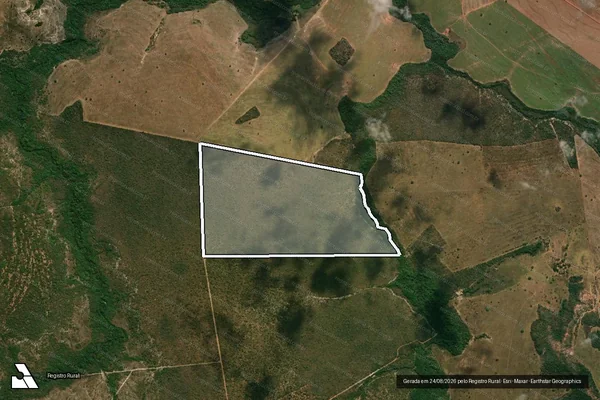 Imagem de satélite de FAZENDA SÃO DOMINGOS LUGAR DESENGANO - GLEBA 02 em Paraúna - GO
