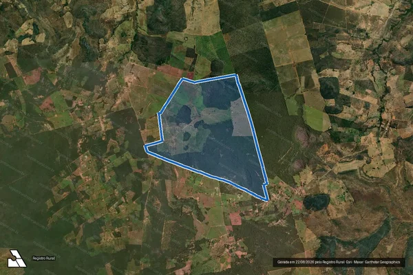 Imagem de satélite de FAZENDA BARREIRINHO - Parte 15 em São Félix do Coribe - BA