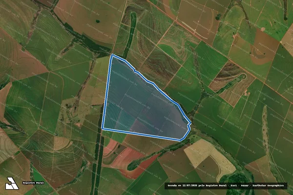 Imagem de satélite de Fazenda Santa Catarina I Gleba B – Remanescente em Naviraí - MS