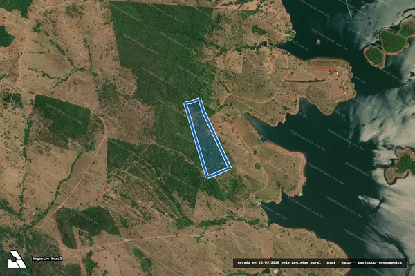 Imagem de satélite de FAZENDA CACHOEIRINHA - GLEBA 02 R-04-M-1.037 em Água Limpa - GO