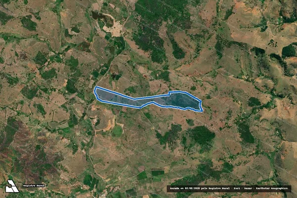 Imagem de satélite de SITIO CORREGO DO PARADO - 001 em São João do Oriente - MG