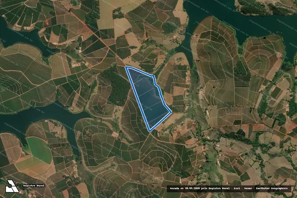 Imagem de satélite de FAZENDA TRÊS BARRAS - TRÊS BARRAS em Campos Gerais - MG