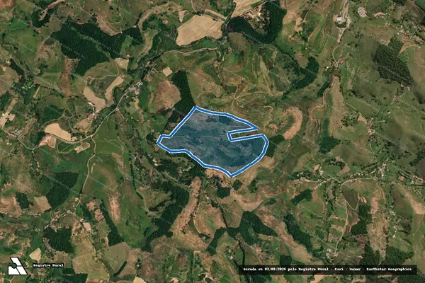 Imagem de satélite de FAZENDA CACHOEIRINHA - Parcela 1 em Muriaé - MG