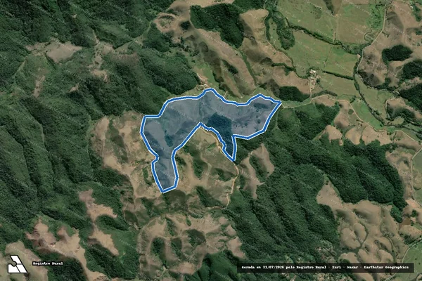 Imagem de satélite de Área Remanescente da Fazenda São Geraldo ? Gleba B - Área Remanescente em Resende - RJ
