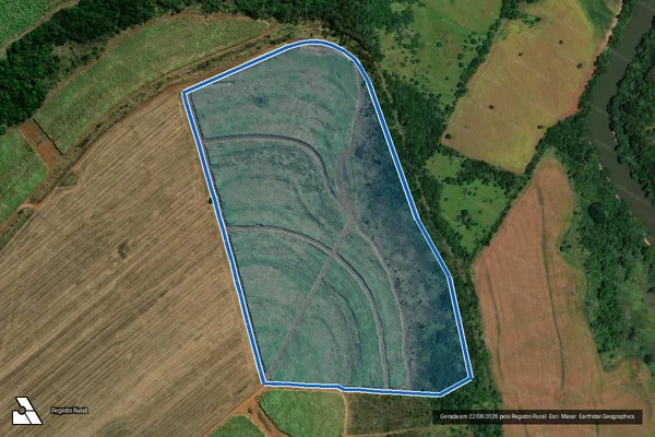 Imagem de satélite de Fazenda Capão dos Porcos, lugar denominado Fazenda Chalana - Parte 1 em Sacramento - MG